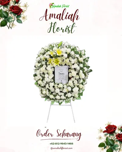 Krans Bunga Duka Cita di Sanda
